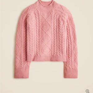 Pink Cable Knit Sweater